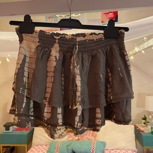 snakeskin surf gypsy mini skirt